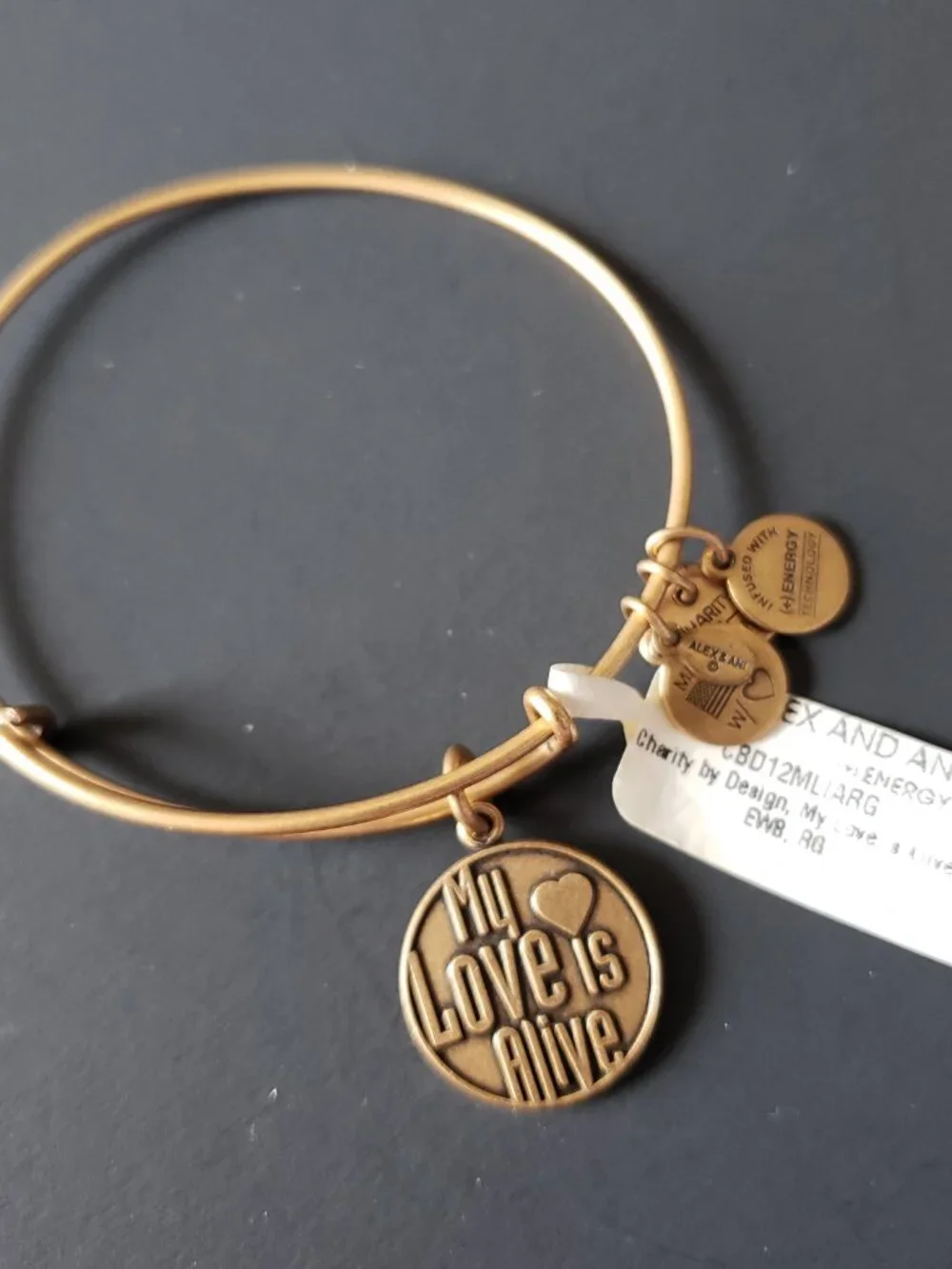NWT Alex and Ani My Love is Alive Bangle 746